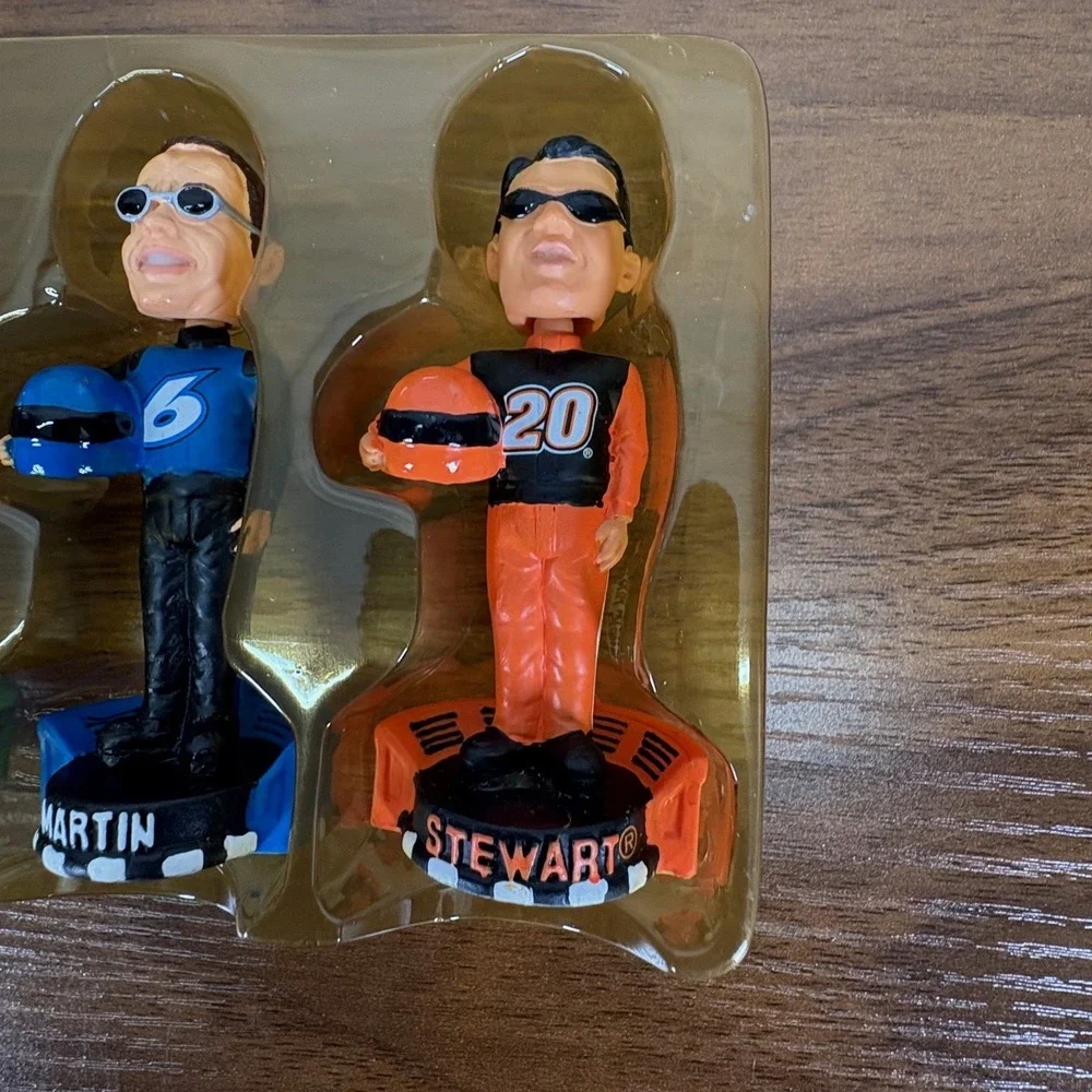NASCAR Tony Stewart 2003 Winners Circle Fan Pack and‎ 2004 Mini Bobbleheads.